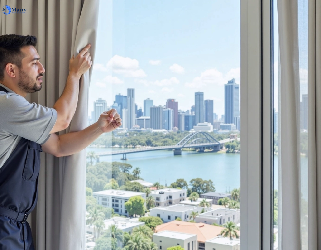 Professional curtain steam cleaning service hassall-grove-nsw QLD by Matty Curtain Cleaning