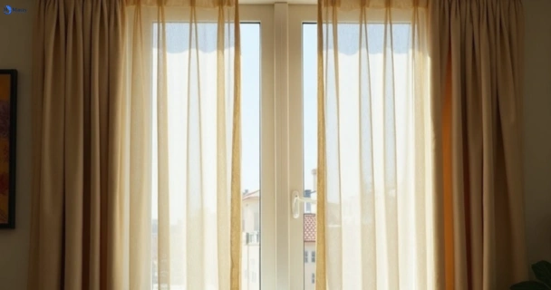 Dusty and dull curtains in hassall-grove-nsw before steam cleaning